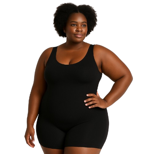 Plus Size Postpartum Shaper | Waist & Tummy Control Bodysuit | Plus size