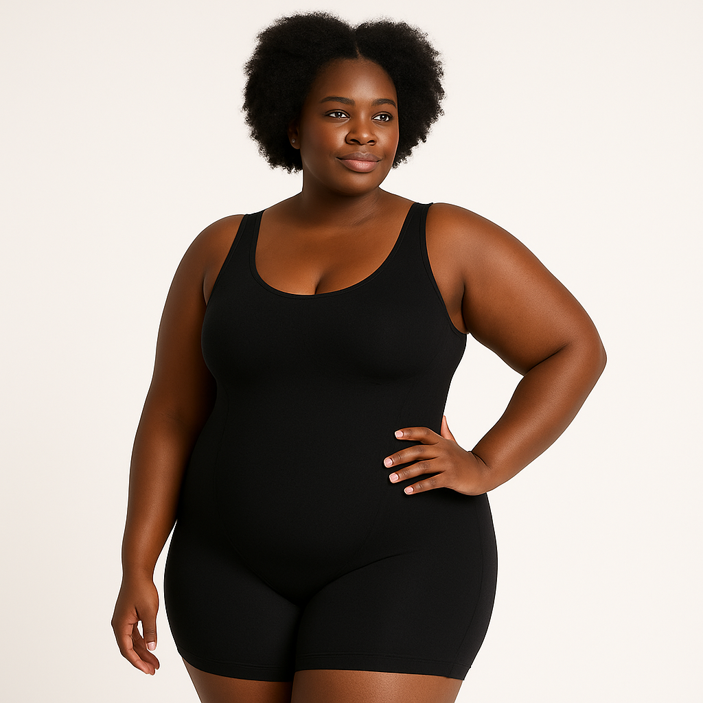 Plus Size Postpartum Shaper | Waist & Tummy Control Bodysuit  | Plus size