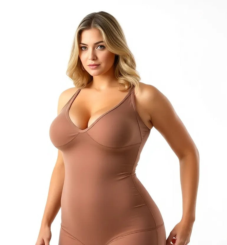 Plus Size Postpartum Shaper | Waist & Tummy Control Bodysuit  | Plus size
